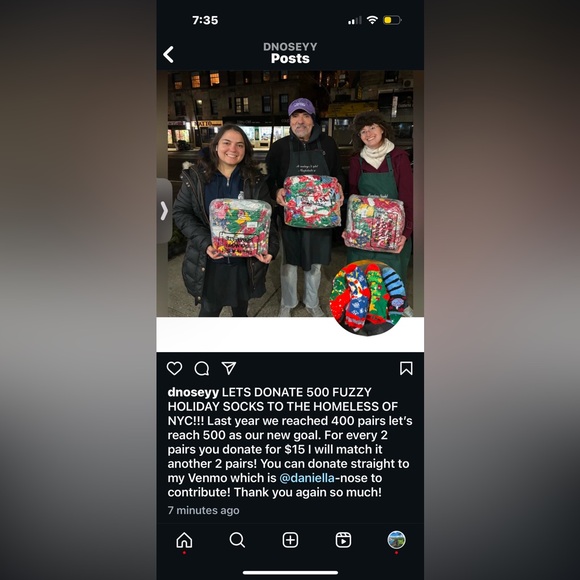 🎉700 Holiday Fuzzy Socks Donated Last Winter Season!🎉 Let’s Do This!! - Picture 4 of 4